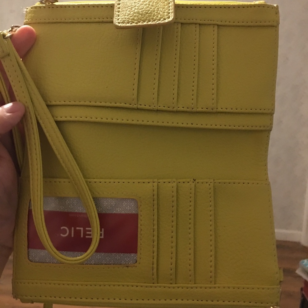 Relic highlighter yellow wallet